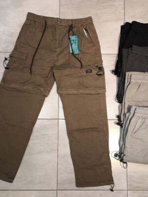 Pantalón gabardina cargo desmontables importado