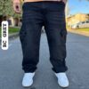 Pantalón jeans cargo estilo baggy