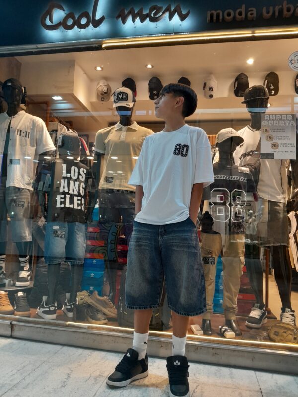 Bermuda de jeans baggy niño