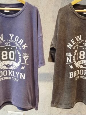 Remera algodón overzise lavada