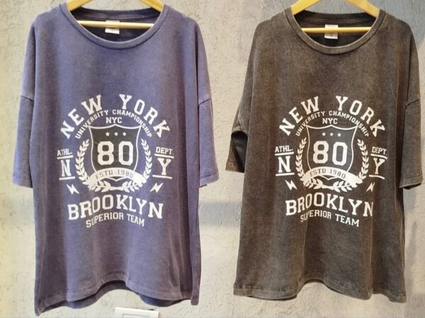 Remera algodón overzise lavada