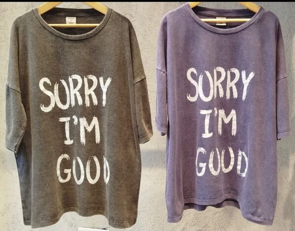 Remera algodón overzise niño lavada