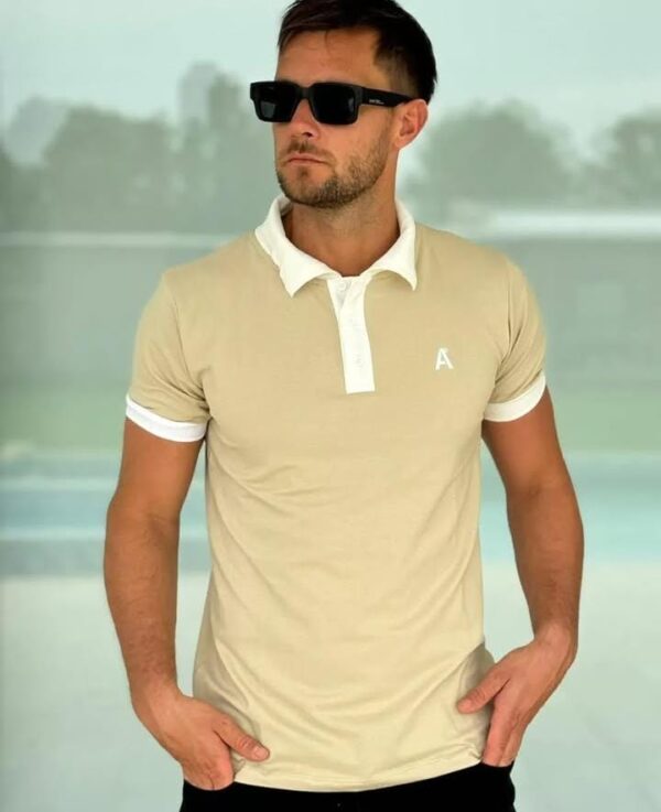 Chomba de algodón con lycra lisa