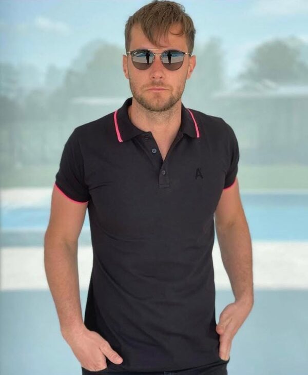 Chomba de algodón con lycra lisa