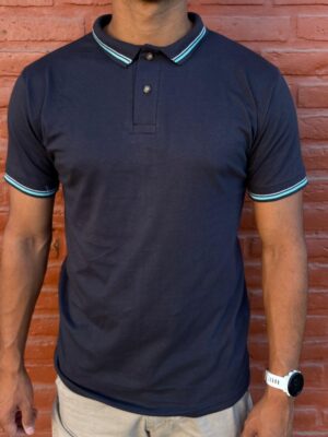 Chomba algodón cuello pique