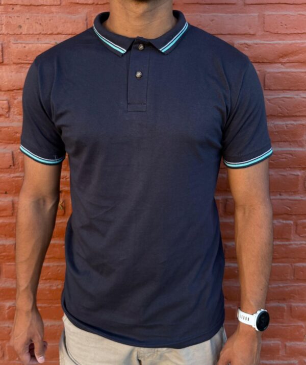 Chomba algodón cuello pique