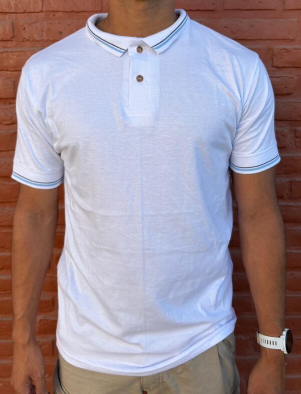 Chomba algodón cuello pique