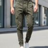 Pantalón joggers cargo gabardina
