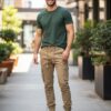 Pantalón joggers cargo gabardina