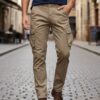 pantalón gabardina cargo recto