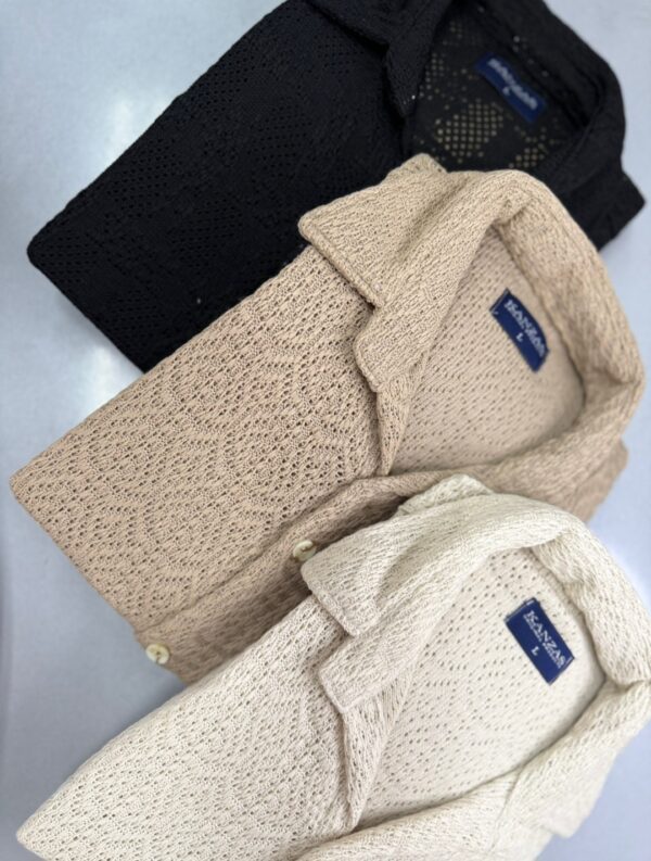 Camisa crochet corte regular