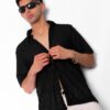 Camisa crochet corte regular