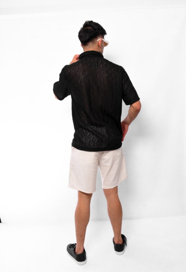 Camisa crochet corte regular